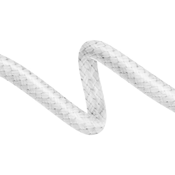 USB-C Laddare Adapter 2-i-1 Ljud 3,5 mm Nylonflätad Anti-knut Swissten Vit