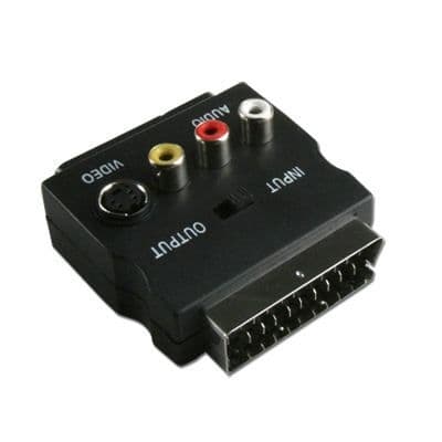 Anpassa peritel svhs + 3rca i / o Connectland-knapp