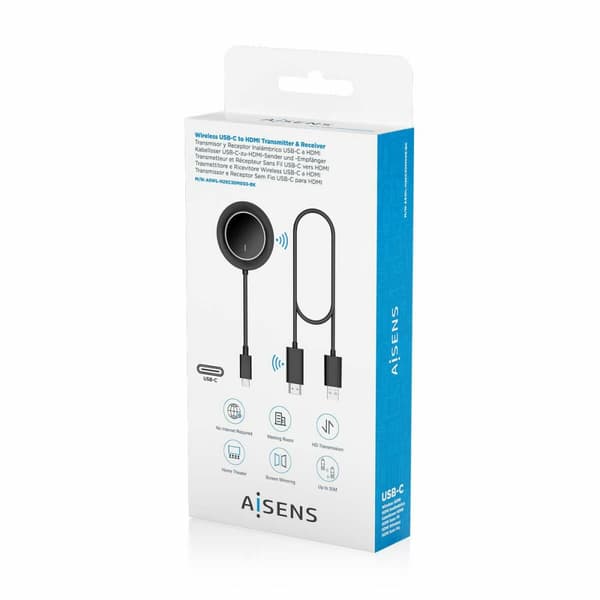 HDMI-kaapeli Aisens ASWL-H2KC30M003-BK Musta