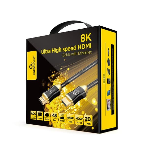 Kabel HDMI GEMBIRD CCBP-HDMI8K-AOC-20M Svart 20 m