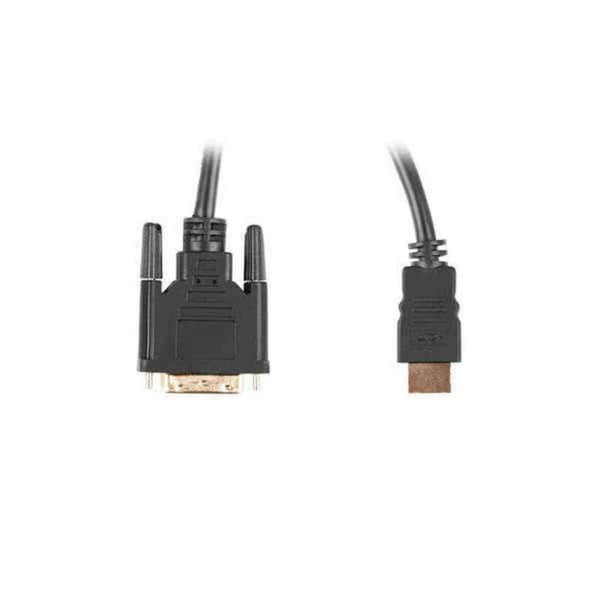 Kabel HDMI Lanberg CA-HDDV-20CU-0030-BK Svart 3 m