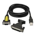 Miniatyrbild 1 av 3: USB till RS232 Adapter NANOCABLE 10.03.0002 1,8 m Svart 1,8 m