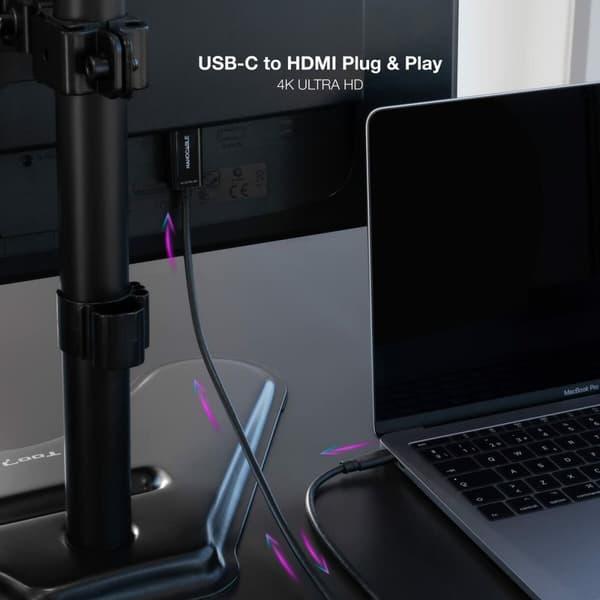 USB-C till HDMI Kabel NANOCABLE 10.15.5102 1,8 m Svart