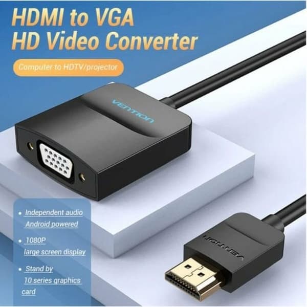 Adapter HDMI till VGA Vention 42154 Svart 15 cm