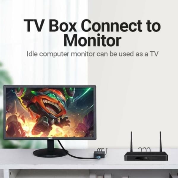 RCA till HDMI Adapter Vention AEFB0 Svart