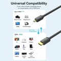 Miniatyrbild 2 av 3: Kabel HDMI Vention AGIBF 1 m Svart