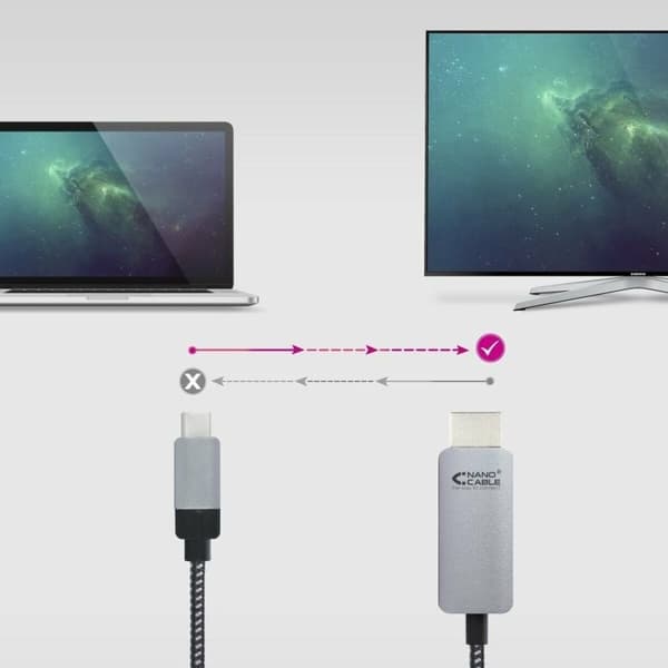 USB-C till HDMI Kabel NANOCABLE 10.15.5103 3 m Svart