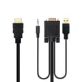 Miniatyrbild 2 av 4: HDMI till VGA med Audio Adapter NANOCABLE 10.15.4350 1,8 m Svart
