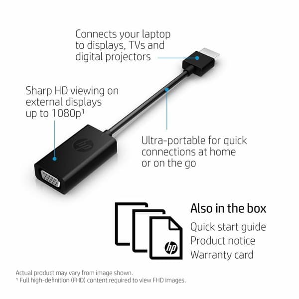 Kabel HDMI HP H4F02AA#AC3 Svart
