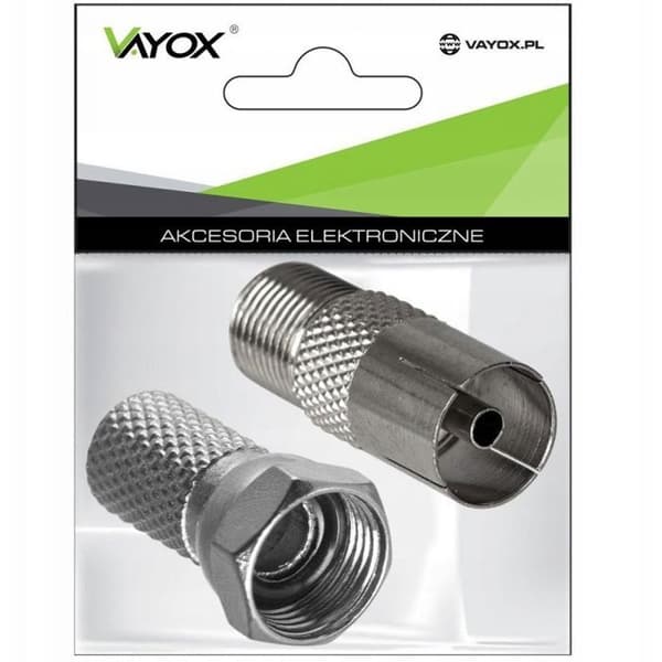 Antenna kopplare - Vayox antennkontakt Ensemble F-kontakt - antennkontakt + F-kontakt 6,8mm VA0094 Pak.