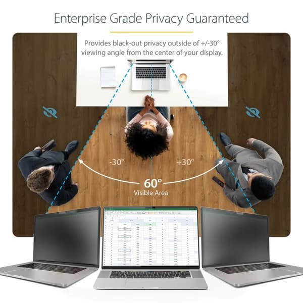 HDMI-kaapeli Startech 14LT6-PRIVACY-SCREEN Musta
