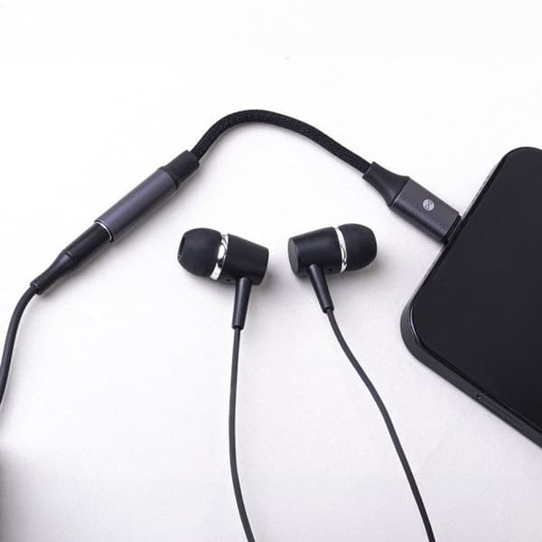Lightning till 3.5 mm Audioadapter Hane till Hon Forever Svart