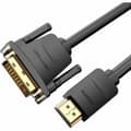 Miniatyrbild 2 av 4: DVI till HDMI Adapter Vention ABFBI Svart 3 m