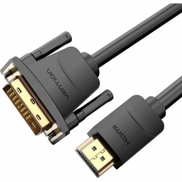 DVI till HDMI Adapter Vention ABFBI Svart 3 m