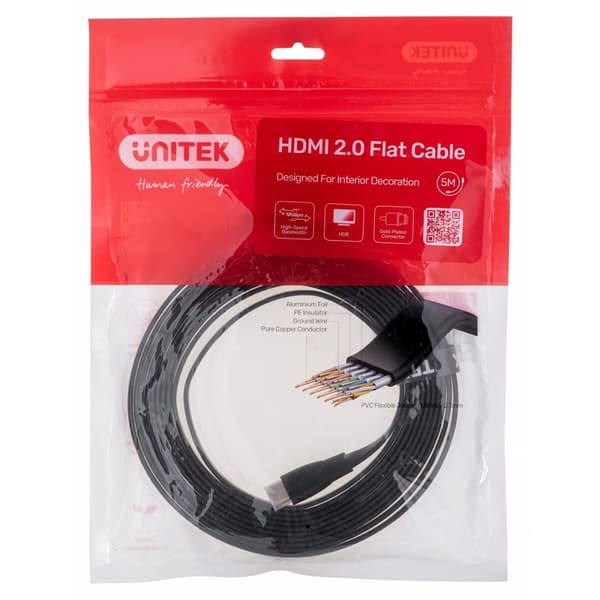 Kabel HDMI Unitek C11063BK-5M Svart 5 m
