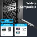 Miniatyrbild 3 av 5: Kabel DisplayPort till HDMI Vention HFNBC Svart