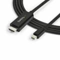 Miniatyrbillede 1 af 4: Mini DisplayPort til HDMI-adapter Startech MDP2HDMM3MB          3 m Sort