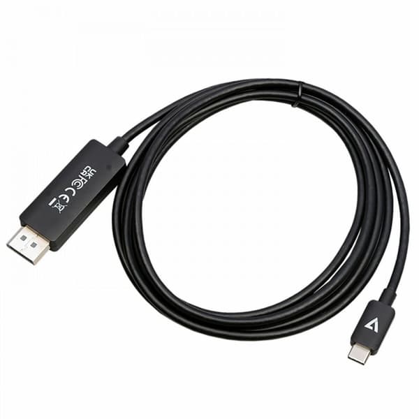 USB-C til DisplayPort-adapter V7 V7USBCDP14-2M Sort 2 m 8K Ultra HD