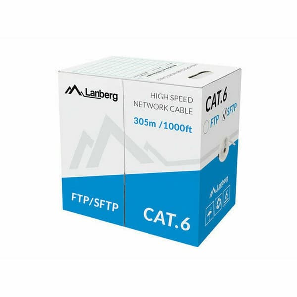 FTP kategori 6 stift netværkskabel Lanberg LCS6-11CU-0305-S Grå 305 m