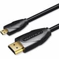 Miniatyrbillede 2 af 2: HDMI-kabel Vention VAA-D03-B200 2 m Sort