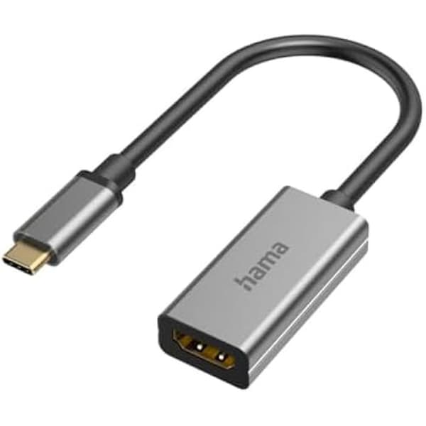 Videoadapter - Hama - USB-C till HDMI - Ultra-HD 8K - 60Hz - Guldpläterad kontakt