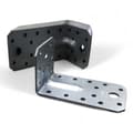 Miniatyrbillede 1 af 6: Vinkelforbindelse med perle, stålvinkel, hulholder, 60 x 35 x 35 x 2 mm, 50 stk.