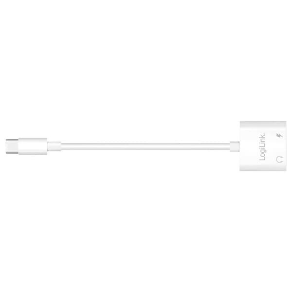 LogiLink UA0433 UA0433 USB-C® ljudadapter vit