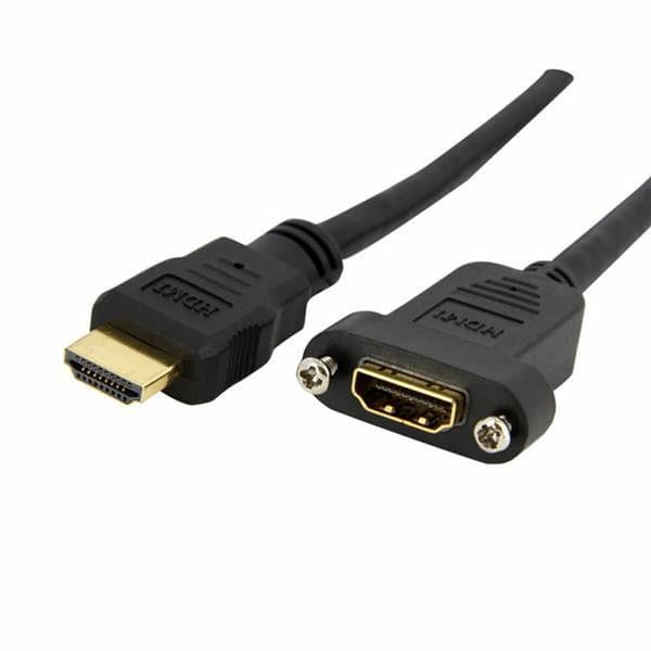 HDMI-kabel Startech HDMIPNLFM3           Sort