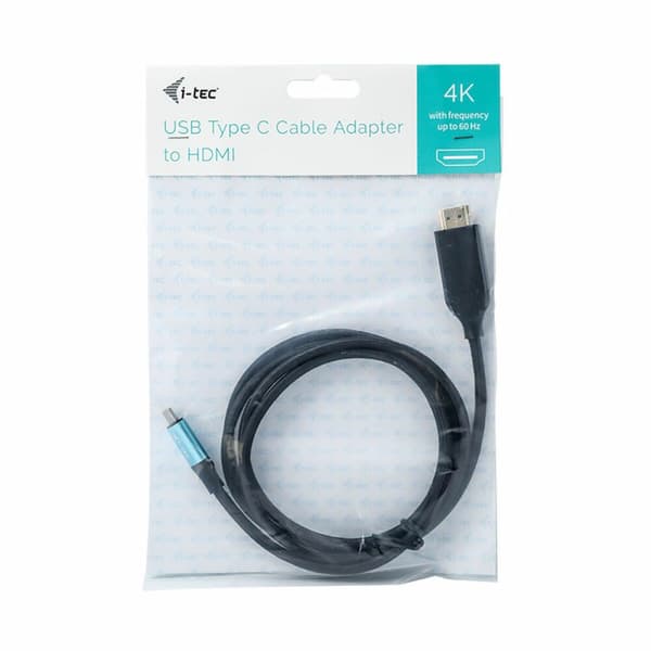 USB-C til HDMI-kabel i-Tec C31CBLHDMI60HZ2M Sort 2 m 4K Ultra HD