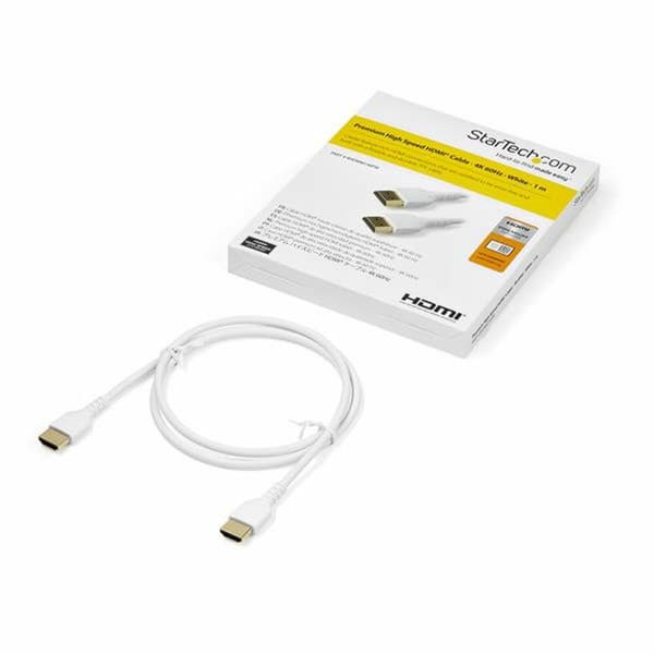 HDMI-kabel Startech RHDMM1MPW 4K Ultra HD 1 m Hvid