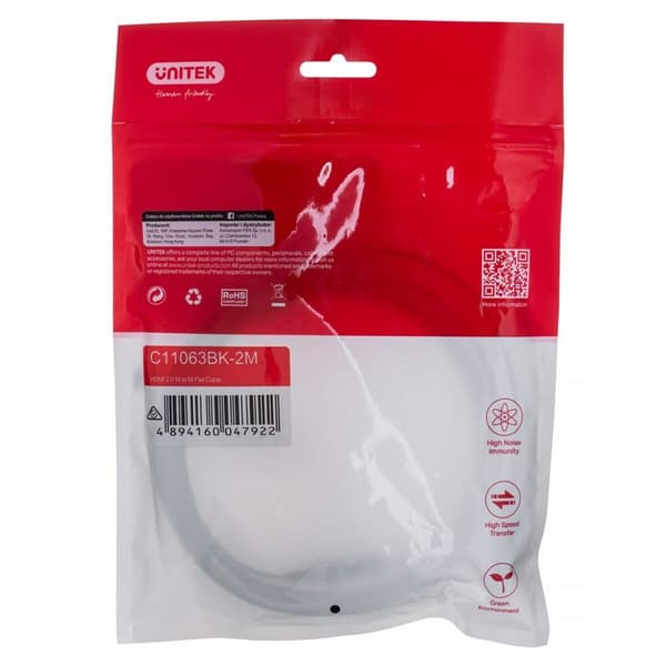 HDMI-kaapeli Unitek C11063BK-2M 2 m