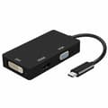 Miniatyrbillede 1 af 2: USB-C til VGA/HDMI/DVI-adapter Aisens A109-0343 Sort 15 cm
