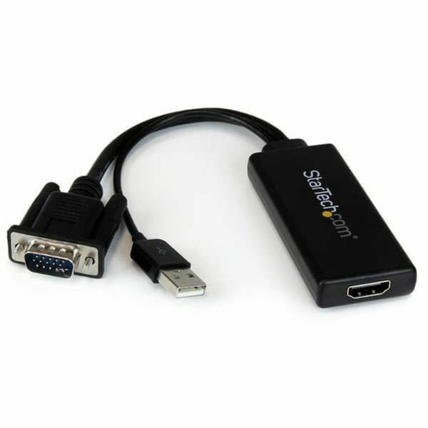 HDMI til VGA Startech VGA2HDU Sort