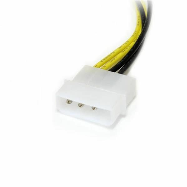 Strømkabel Startech LP4PCIEX8ADP Gul/Sort Hvid