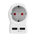 Miniatyrbillede 2 af 6: Adapter Skross 1500281 USB x 2 Europæisk USA
