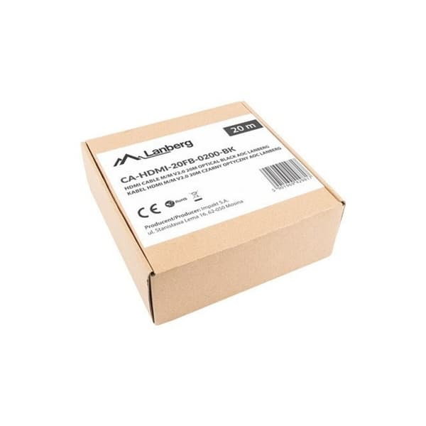 HDMI-kabel Lanberg CA-HDMI-20FB-0200-BK 20 m