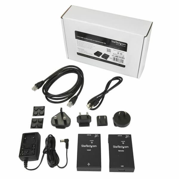 Forlænger Startech USB2001EXTV Sort