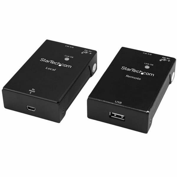 Forlænger Startech USB2001EXTV Sort
