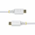 Miniatyrbillede 3 af 3: HDMI-kabel Startech HDMI2-CABLE-4K60-6FW Hvid 1,8 m