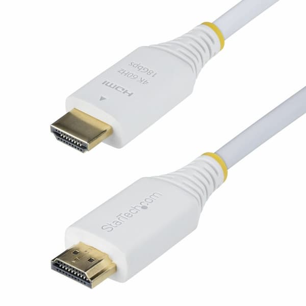 HDMI-kabel Startech HDMI2-CABLE-4K60-6FW Hvid 1,8 m