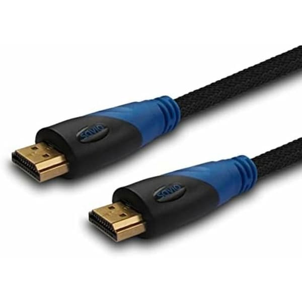 HDMI-kabel Savio CL-02 Blå Sort 1,5 m