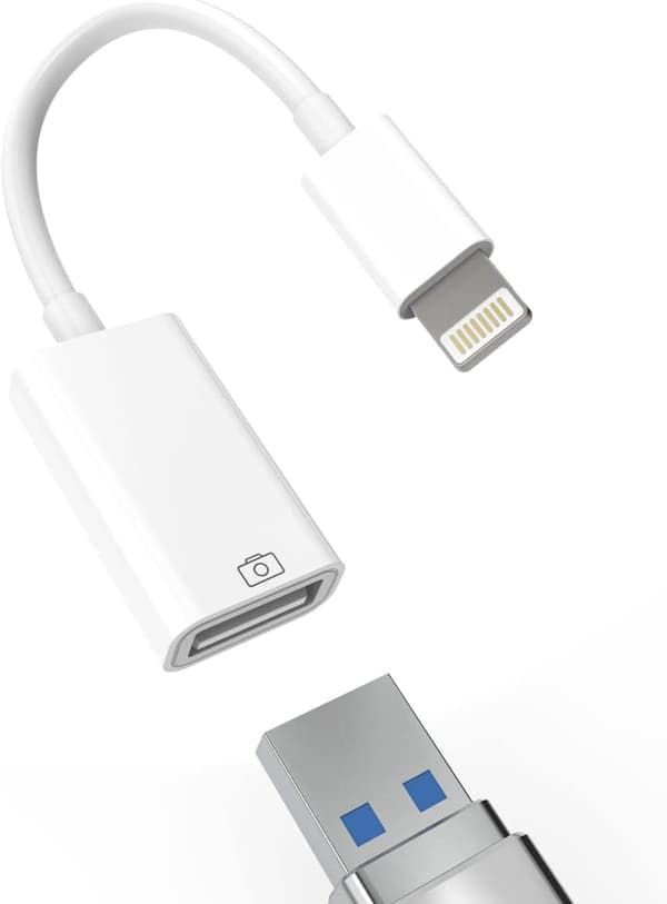Lightning til USB-adapter – Rask dataoverføring, kompatibel med iPhone og iPad