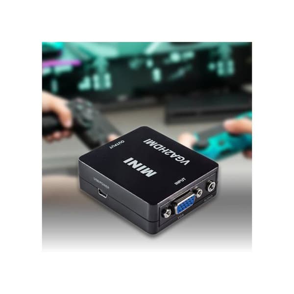 VGA till HDMI-konverterare - MAXTRACK - Full HD 1080p/60Hz - Plug ...