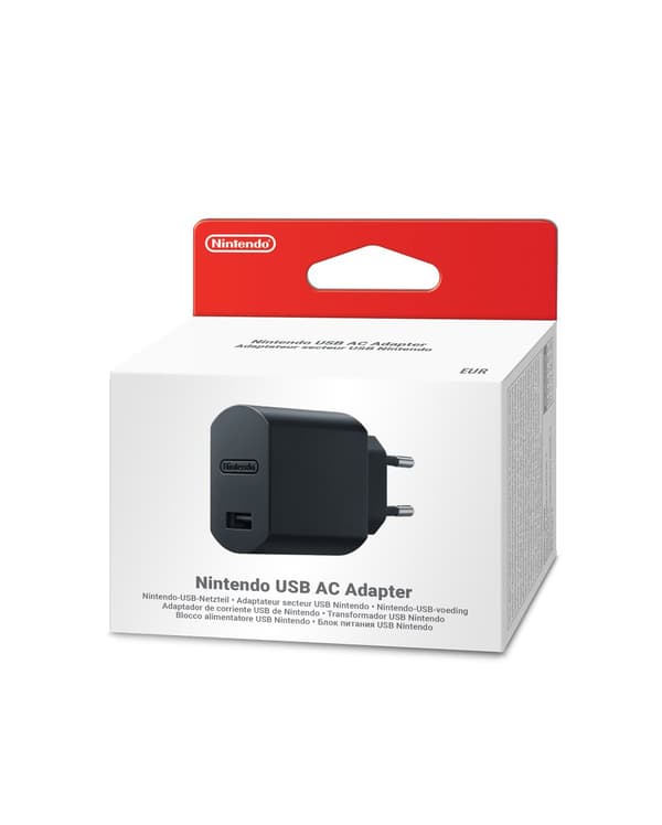 Nintendo USB AC Adapter (Nintendo Switch) Svart