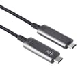 Pikkukuva 1 / 2: NÖRDIC 10m Aktiivinen AOC-kuitukaapeli USB 3.2 Gen2 Type C - Type C 4K 60Hz 10Gbps PD60W