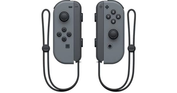 Nintendo Switch Joycons - Grey - Nintendo Switch (käytetty)