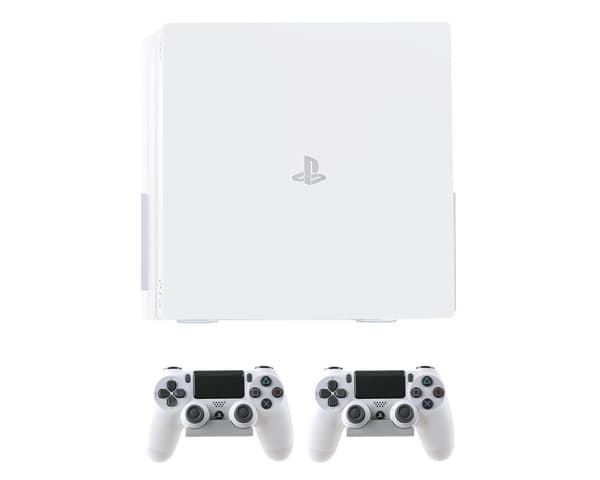 Vægbeslag Bundle til PS4 Pro - Hvid