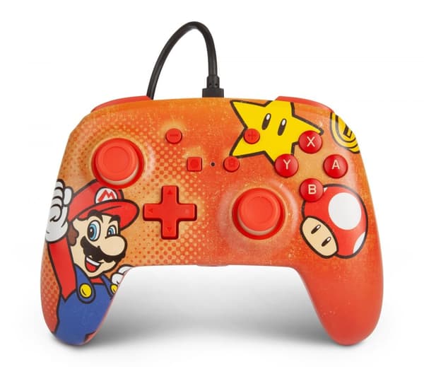 PowerA Nintendo Switch Enh Wired Controller - Mario Vintage (Nintendo Switch)