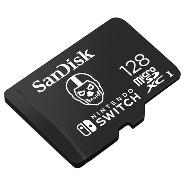 Sandisk MicroSDXC Extreme Gaming 128GB Nintendo Licenseret Fortnite Skull Trooper