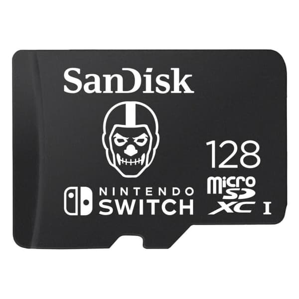 Sandisk MicroSDXC Extreme Gaming 128GB Nintendo Licenseret Fortnite Skull Trooper
